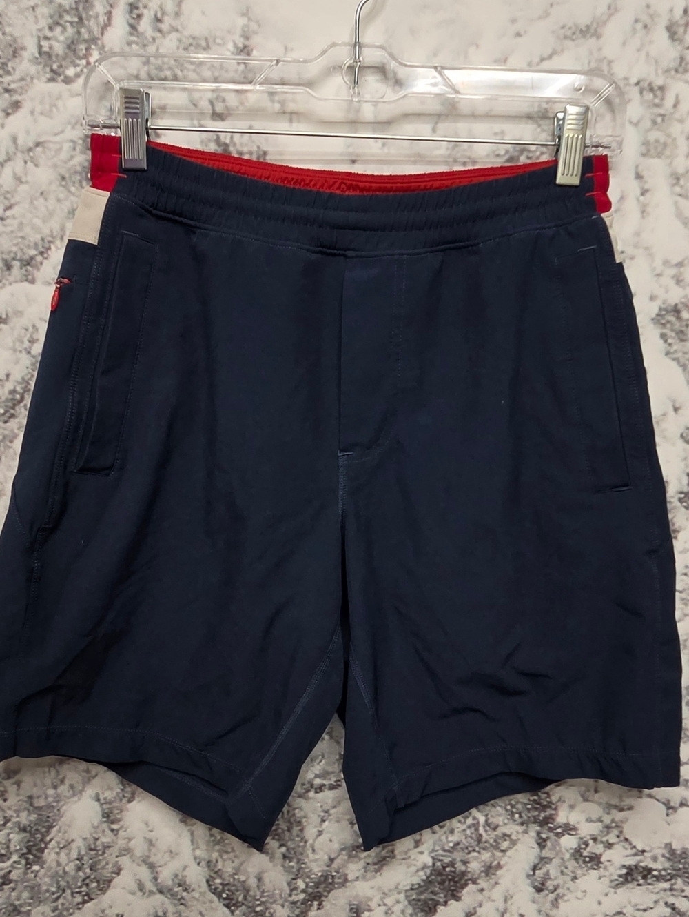 Birddogs Mens Boom For Your Broomstick Shorts - Navy Small Long, Lined